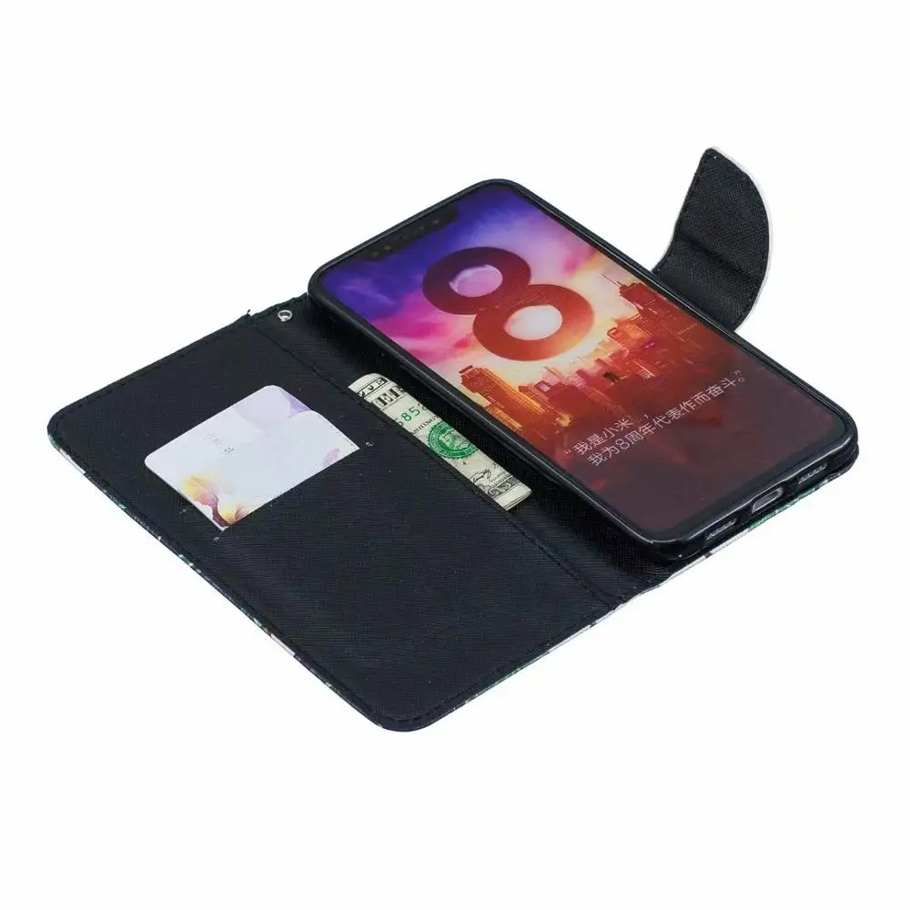 Чехлы книжки с откидной крышкой для HUAWEI Y6 2018 16 ГБ 5 7 дюйма чехлы из искусственной