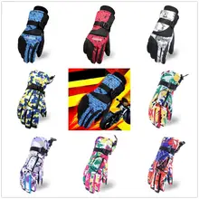 Мужские/женские зимние теплые лыжные перчатки, термальные перчатки для сноубординга, езды на мотоцикле, MTB, перчатки для верховой езды, ветрозащитные