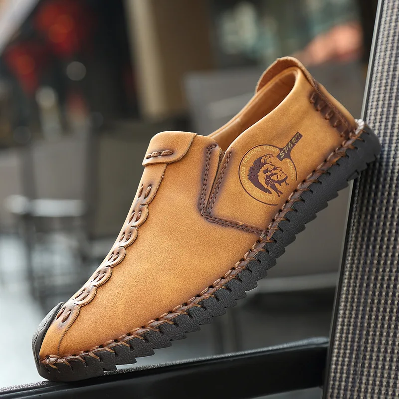 Zapatos informales de verano para hombre, mocasines ligeros transpirables, planos, sin cordones, para conducir, de talla grande 47