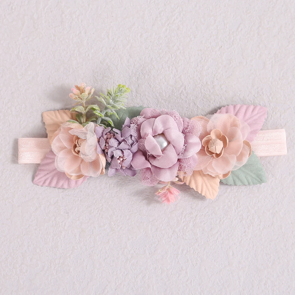 boots baby accessories	 Fashion Florals Headband Newborn Baby Elastic Princess Hairbands Child Kids Hair Accessories Photography Prop Infant Headwear designer baby accessories