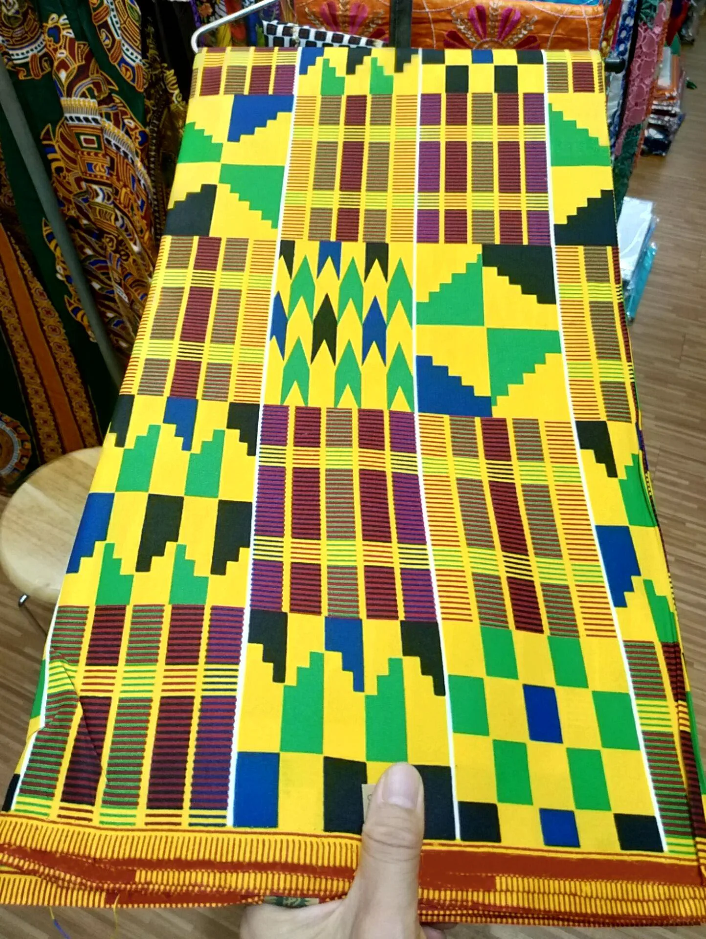 Африканский воск печати ткань Анкара ткань воск tissu africain Котон гхановый Воск Печать Ткань нигерийское кружево высокого качества 6 ярдов