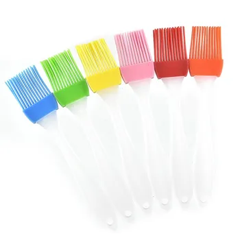 

1PC Silicone Gel Basting Pastry Brush Oil Brushes for Cake Bread Butter Kitchen Baking Tools Kitchen Safety BBQ Brush 6 Colors