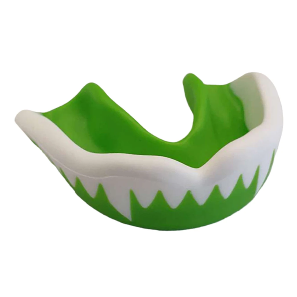 Green Бокс мундгард для взрослых EVA Защита рта MMA зубы протектор с Чехол - Color: Green