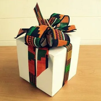 

10pcs gift wrap African cotton Wax Ankara Prints Fabric Binta Real Wax High Quality African print fabric ribbon random color