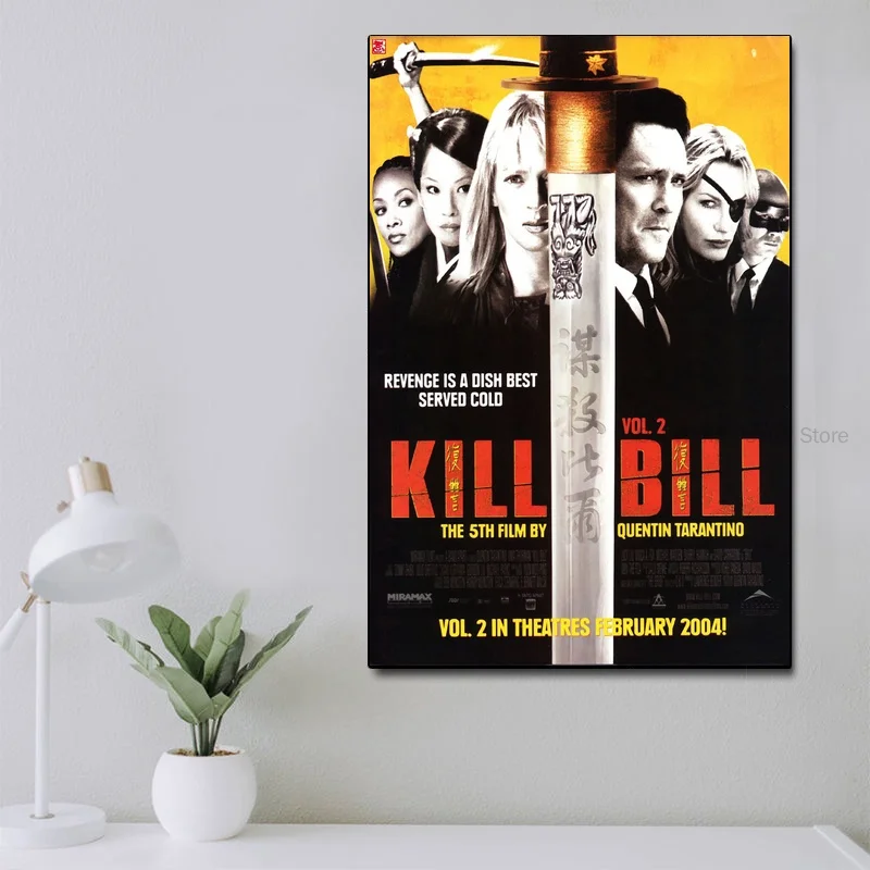 Kill Bill Vol. 2 Шелковый постер для домашнего декора 12x18 24x36 дюймов | Дом и сад