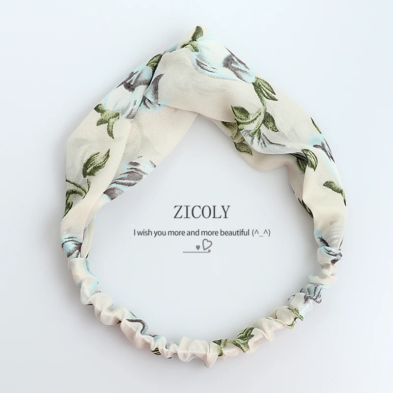 New Women Fashion Hair bands Cross Knot Elastic Hair Band Korean face wash hair band girl small fresh HairBands Hair Accessories