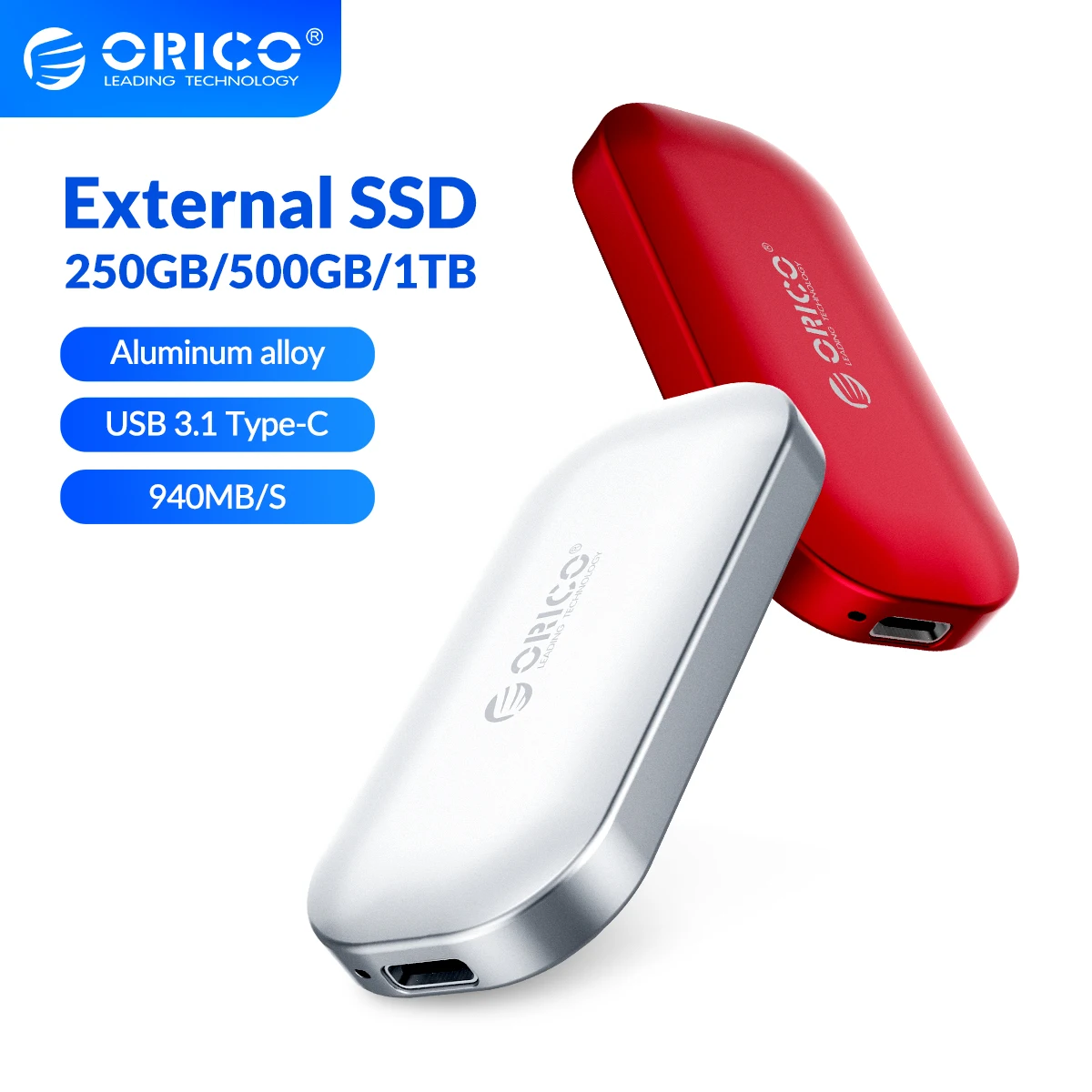 Orico Portable External Ssd 1tb 500gb 250gb M.2 Nvme Ssd Usb 3.1 Gen2