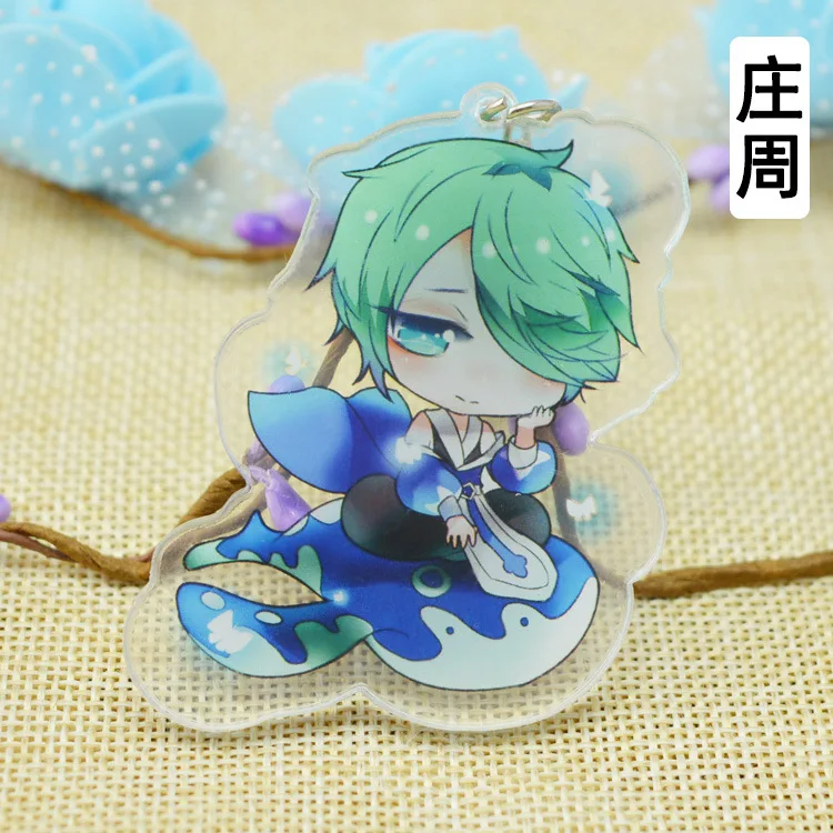 King Related Products Small Pendant Cute King Pesticide Figure Keychain Anime Acrylic Double-Sided Keychain