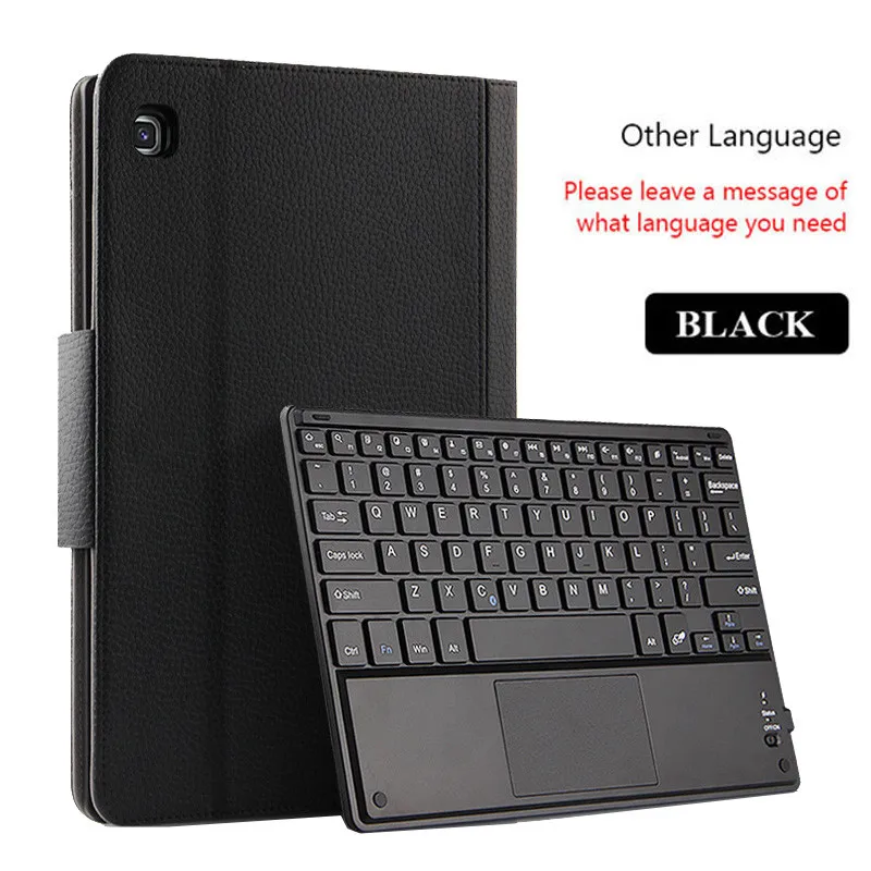 Other Black Для samsung Galaxy Tab S5e 10,5 чехол Беспроводной клавиатура из искусственной кожи чехол для samsung Tab S5e SM-T720 T725 многоязычный - Цвет: Other Black