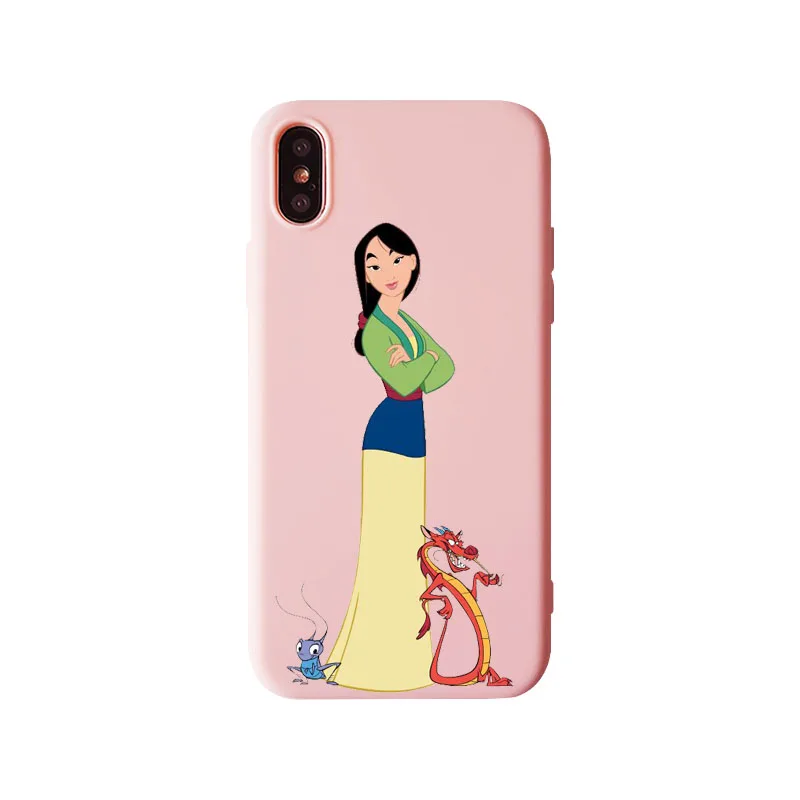 TPU Мультяшный Мулан аниме Мягкий ТПУ силиконовый телефон аксессуары чехол для iPhone 11 11Pro 7 6 6S 8 8Plus 5 5S SE X XR XS MAX Shell - Цвет: TPU