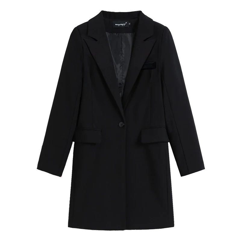 Elegante vrouwen lange slanke pak dames jas en najaar nieuwe Professional темперамент шикарный jasje