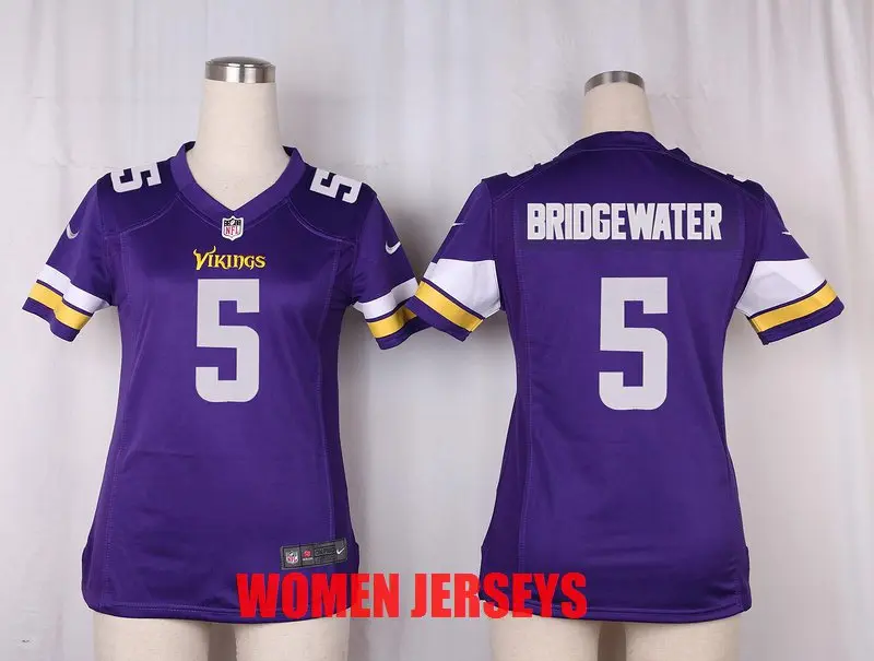 Темно-серый Женская майка из Миннесоты s Teddy Bridgewater Stefon Diggs Harrison Smith Adrian Peterson Anthony Barr Sam Bradford - Цвет: Темно-серый