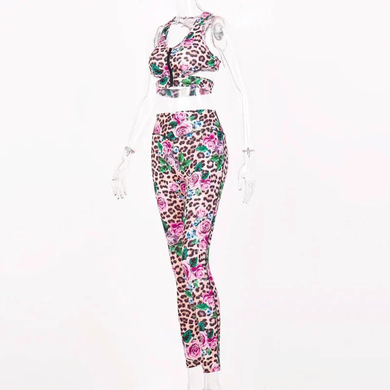 set Женские костюмы для йоги, Ropa Deportiva Mujer, комплект для йоги, фитнеса, йоги, спортзала, одежда для йоги, бюстгальтер и штаны с высокой талией, комплект для бега, спорта, йоги - Цвет: set