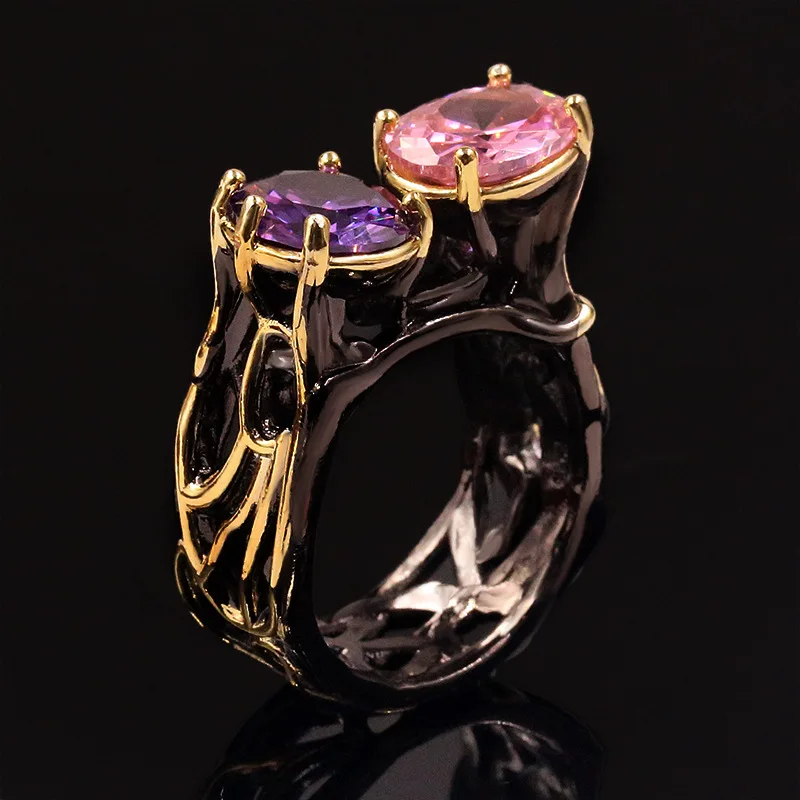 Amazon.com: TZ.2 Women's Fashion 18K Gold Plated Flower Ring