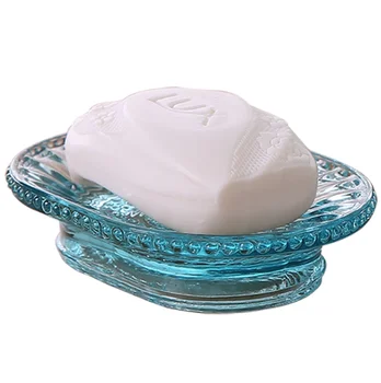 

Portable Transparent Soap Box Holder With Hollow Drain Waterproof Household Bathroom Storage Box Soap Dish Holder Supplies LF884