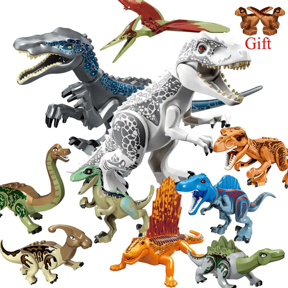 

Lockings Jurassic Dinosaurs World Park Dinosaur Raptor protection zone Building Blocks Set Kids Toy Legoing Animals