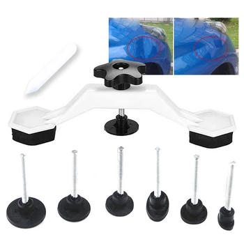 

8PCS/Set Auto Car Body Dent Repair Body Damage Fix Tool Pulling Bridge Puller Dent Removal Glue Tabs Hand Repair Tools Kit Set