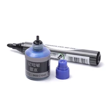 1 шт. 12 мл Премиум Черная синяя красная маркерная ручка заправка чернил масляная краска для шин перманентные водостойкие мгновенно сухие чернила Заправка инструмент