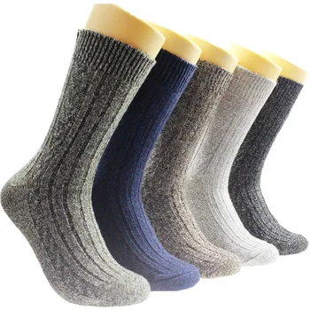 

5pair Thicke Socks Wool Rabbit Socks Against Cold Snow for Women Men