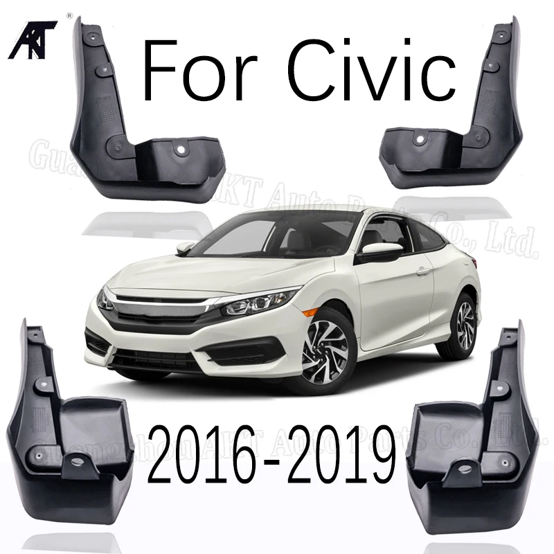 Щитки от грязи подходят для: HONDA CIVIC 2016 2017 все новые 4-дверные щитки для седанов