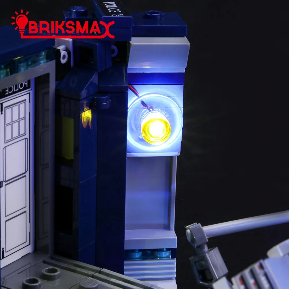BriksMax Led Light Up Комплект для идей серии Doctor Who строительные блоки, совместимые с 21304(не включает модель