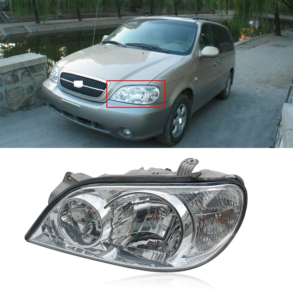 

CAPQX For KIA Carnival 2.5 3.5 2.7 2003-2007 Front bumper headlight headlamp head light lamp