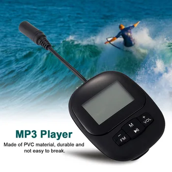 

Sports PVC Clip Design Outdoor Portable IPX8 Waterproof Diving Swimming Running MP3 Player With Short Cord Underwater Headphones