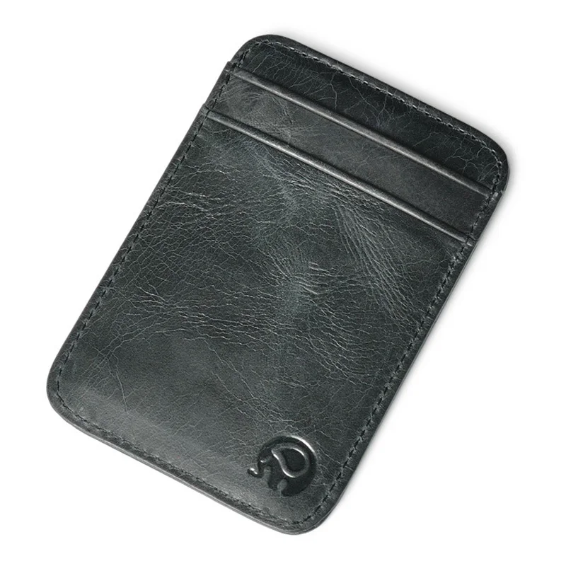 Genuine Leather Slim Card Holder Wallet