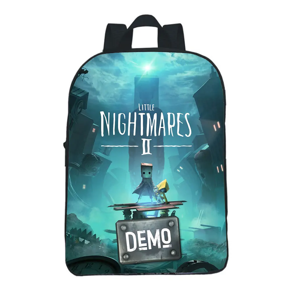 Kids Little Nightmares 2 Kindergarten Backpack Boys Girls Mochila Toddler Cartoon Game Knapsack Baby Children Toddler Rucksack