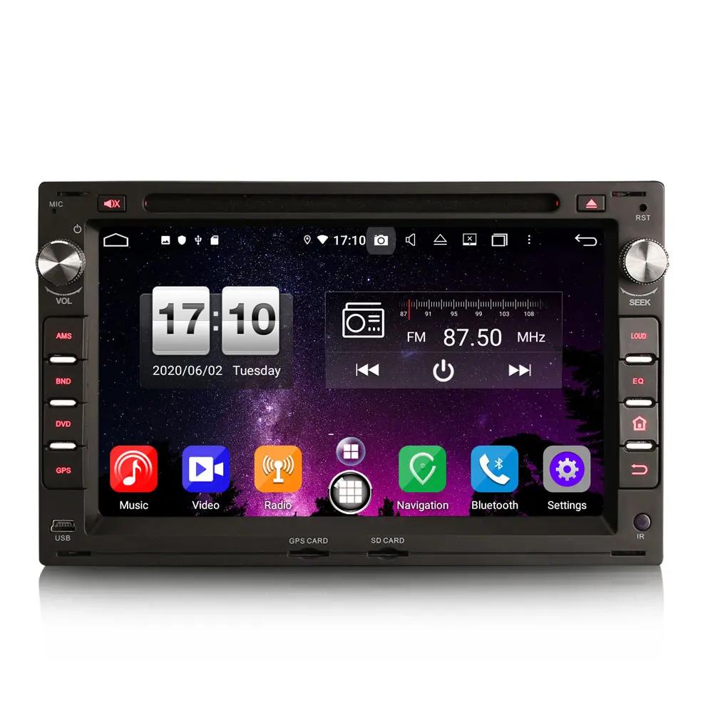 Автомобильный DVD-плеер мультимедийная система с GPS 7 &quotAndroid 10 0 для Seat Cordoba 6L 2002-2008