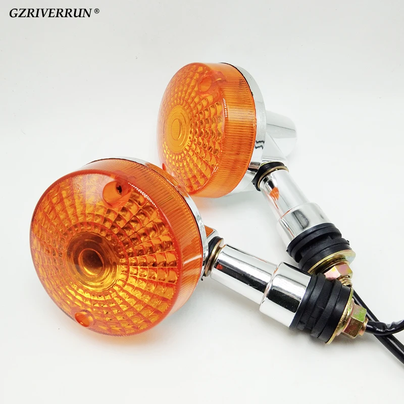 Motorcycle Indicators Turn Signals Round Blinker Light Cafe Racer Mini