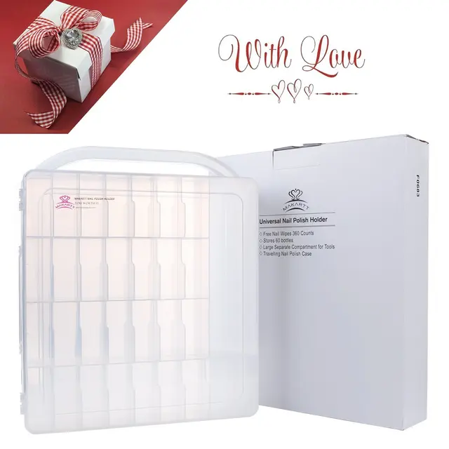 48/60 Bottle Nail Polish Holder w/Tools Storage - Image 6