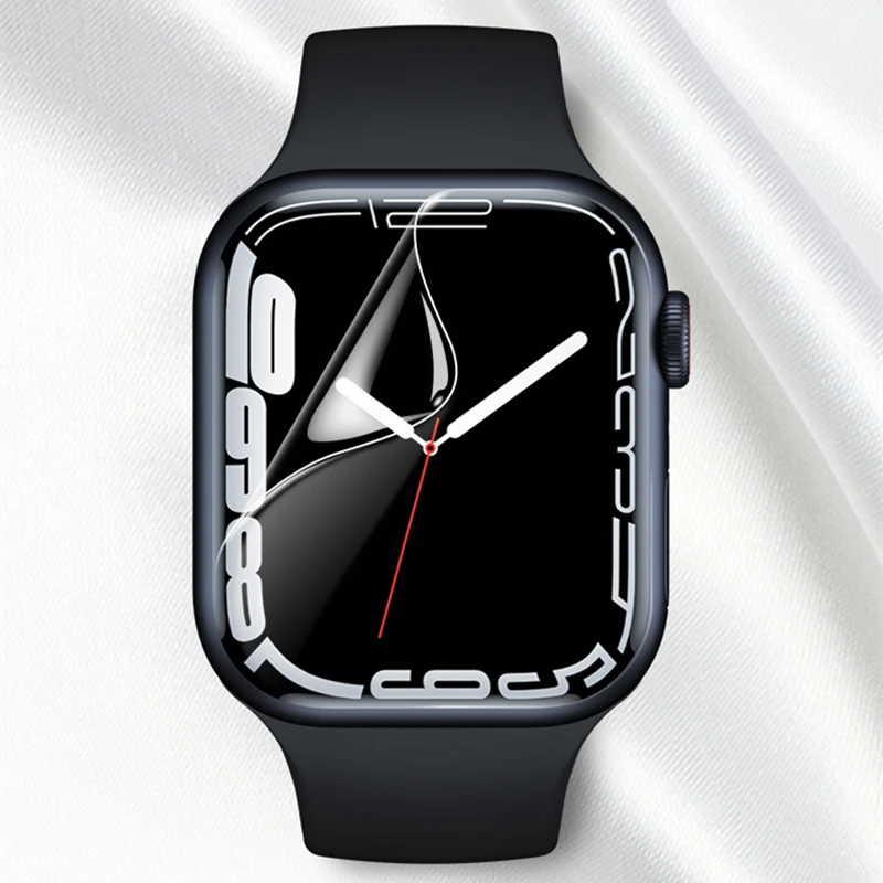 

Мягкая защитная пленка для Apple Watch серии 7 45 мм 41 мм, защита экрана из ТПУ HD, чехол для iWatch серии 6/SE/5/4 44 мм 40 мм