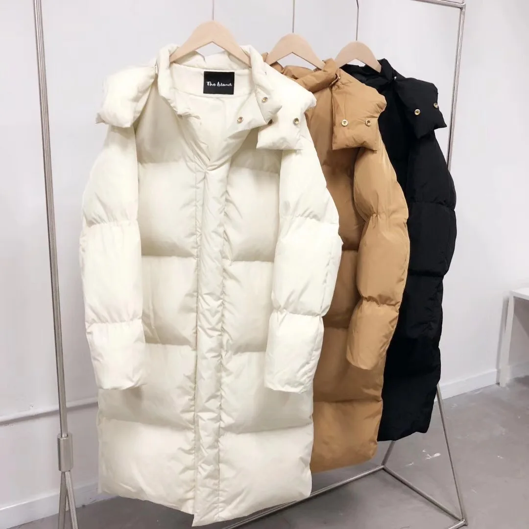 

2018 Origional Women's Large Size Autumn & Winter New Style Middle Long Coat Cotton-padded Clothes Women's Loose-Fit Slimming Fa