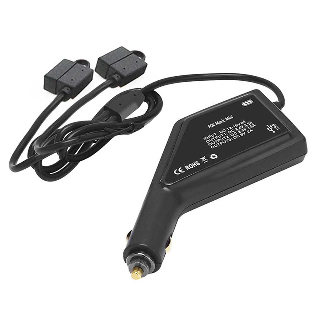 Promo GRA 2 in 1 Drone Battery Car Charger USB Remote Controller Charging Dock for DJI Mavic Mini Drone Accessories Car Chargers 