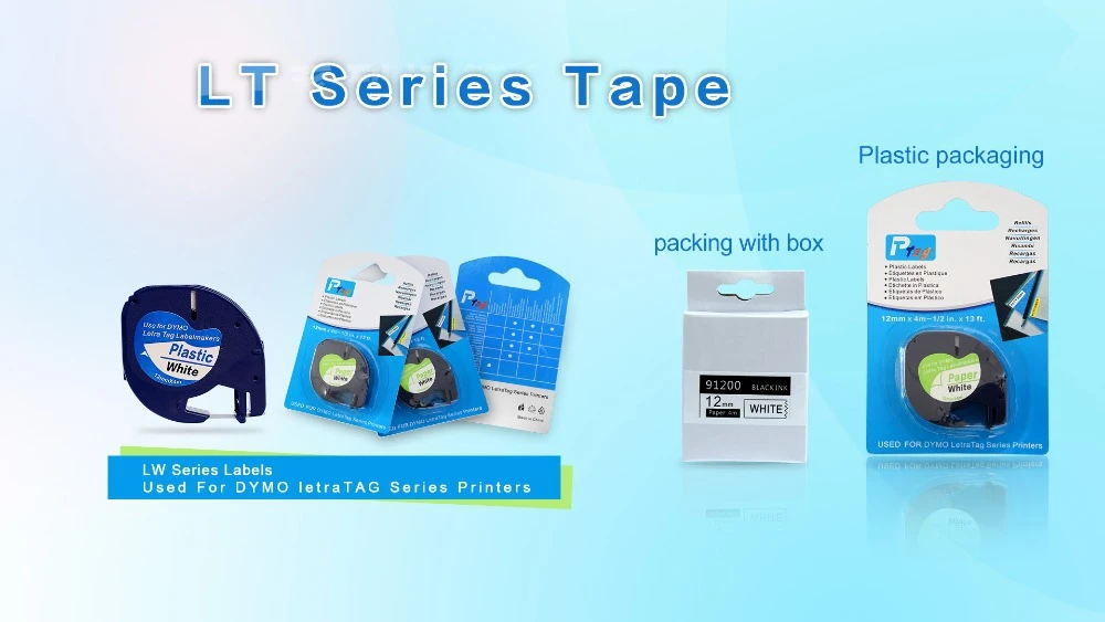 L-CT308F label tape black on cartoon for DYMO -1
