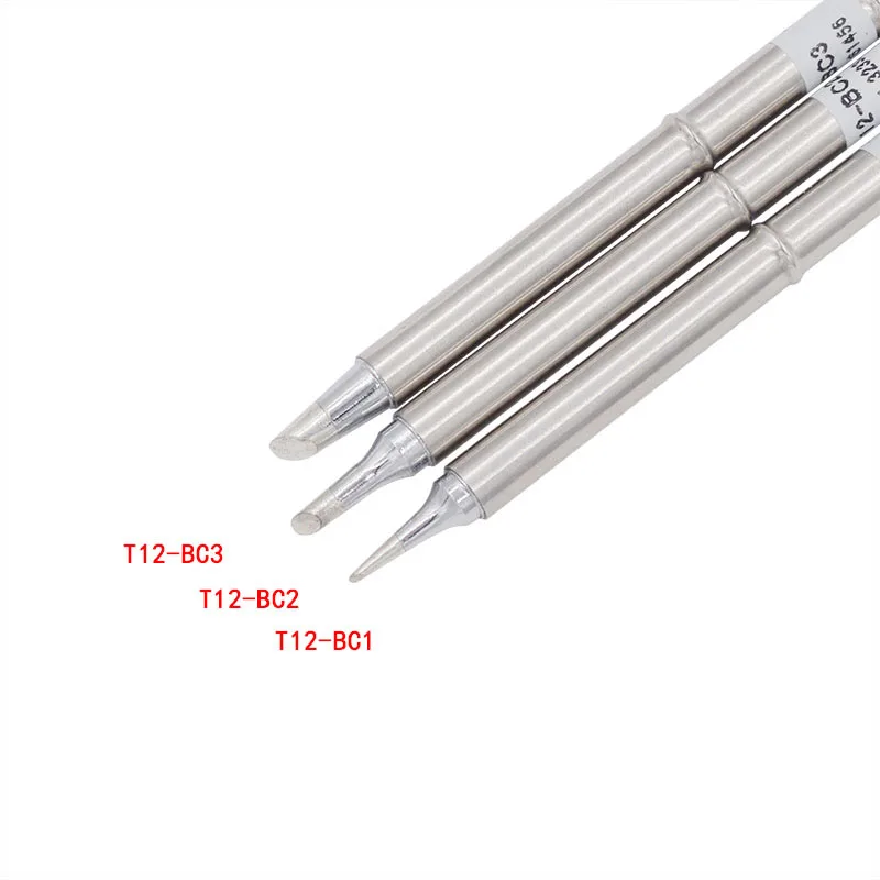 1 шт. T12-BC1 BC2 BC3 железными наконечниками заменить припой советы для Хакко паяльник ручка Сварка 12 V-24 V 70W