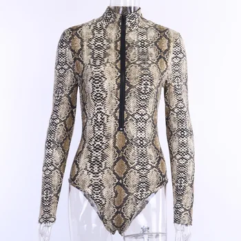 

Sexy Ladies Leopard Print Bodysuit Romper Clubwear Autumn Women Slim Long Sleeve Stretch Jumpsuit Tops Rompers Playsuit