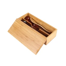 Коробка для столовых приборов в японском стиле бамбуковое палочки для еды коробка для хранения для дома отеля палочки для еды ложка коробка для хранения столовых приборов портативная коробка