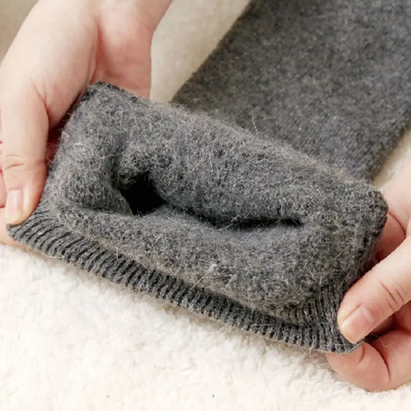 1 Pair Knee Warmers Womens Mens Cashmere Wool Knee Warmers Leg Warm Thigh High Socks Legging