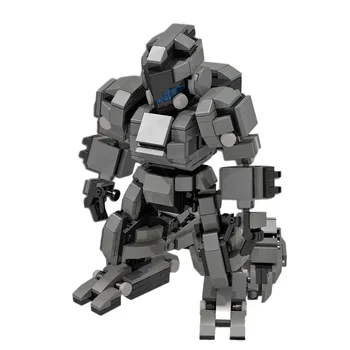 

496Pcs MOC Mecha Bricks Model Building Block Humanoid Combat Mecha Small Particles Cavalry Mecha Toy For Children Toys-Dark Grey