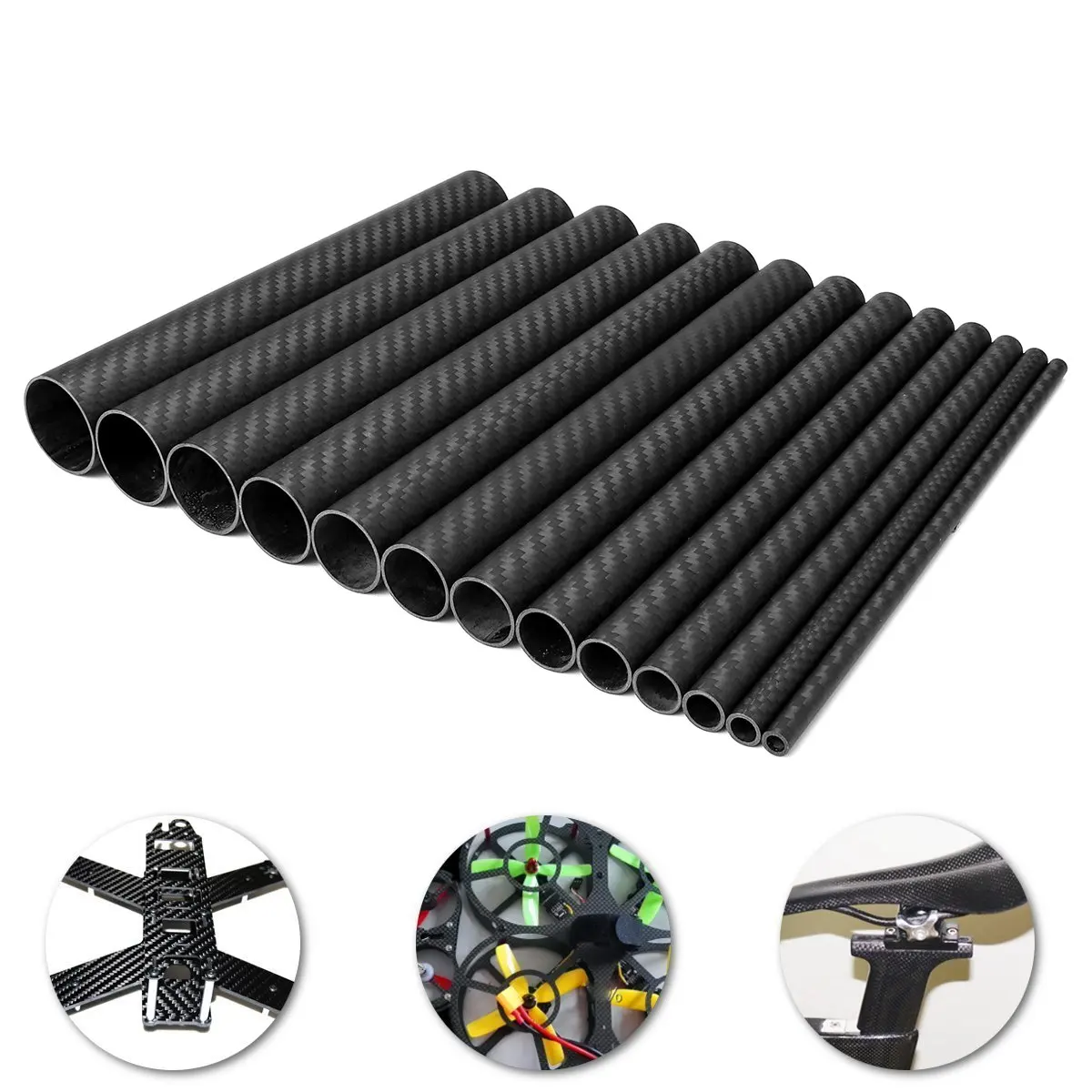 OLJF 2PCS Carbon Fiber Tube 3K Matt Surface Twill for DIY Drones Frame Arm Landing Gear Rc Car Drone Kit Length,32X30mm OLJF 2PCS Carbon Fiber Tube 3K Matt Surface Twill for DIY Drones Frame Arm Landing Gear Rc Car Drone Kit Length,32X30mm