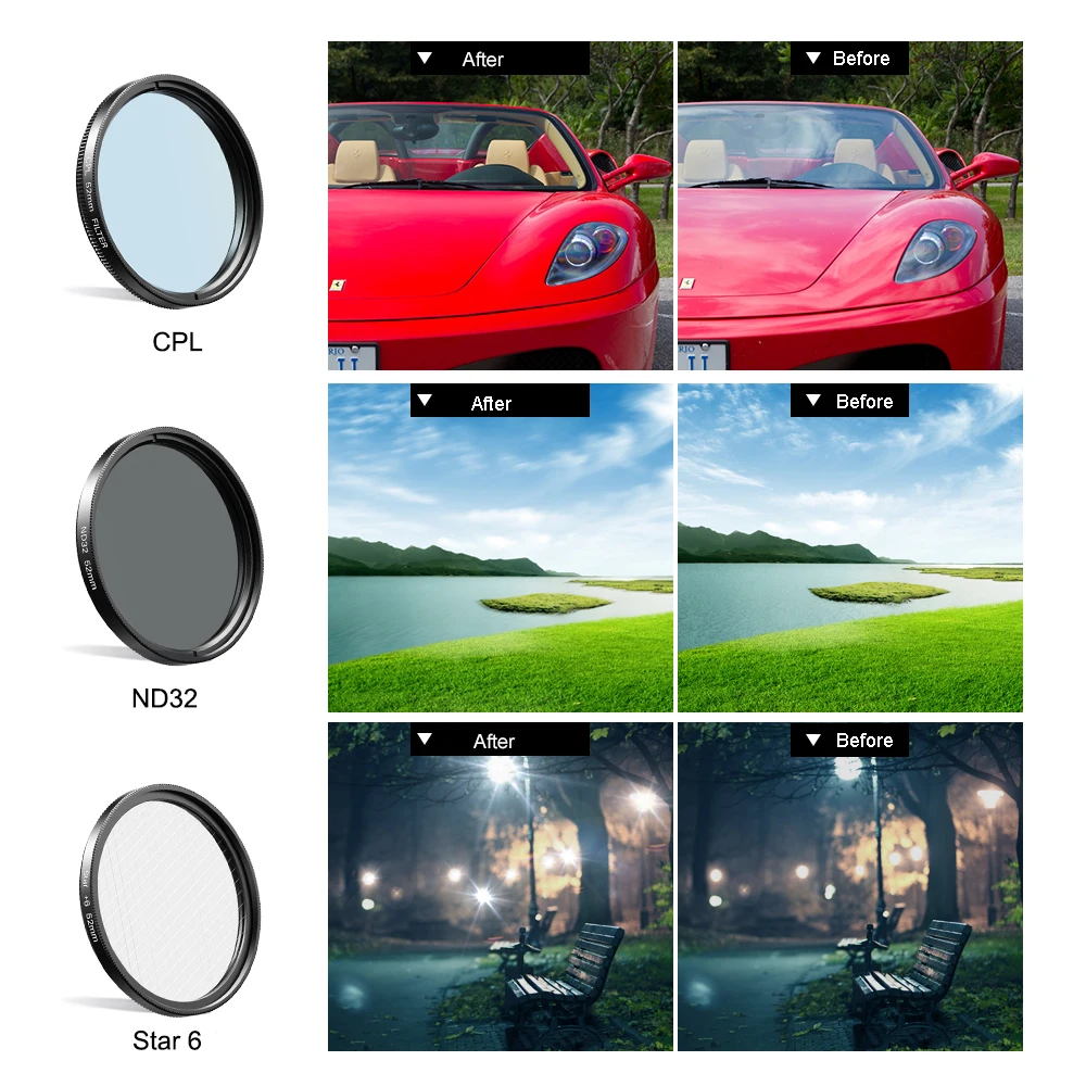 52mm Macro Wide Angle Lens for Smart Mobile Phone