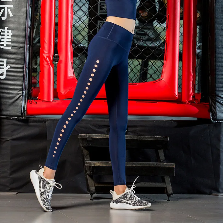 Ультраэластичные тренировочные штаны для фитнеса, быстросохнущие штаны, компрессионные штаны для бега, облегающие спортивные штаны