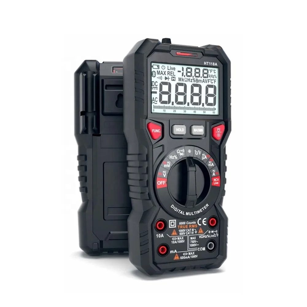 HT-118A 6000 Counts Digital Multimeter T-RMS/Autorange Multimeter smart chip Multimeter Digital