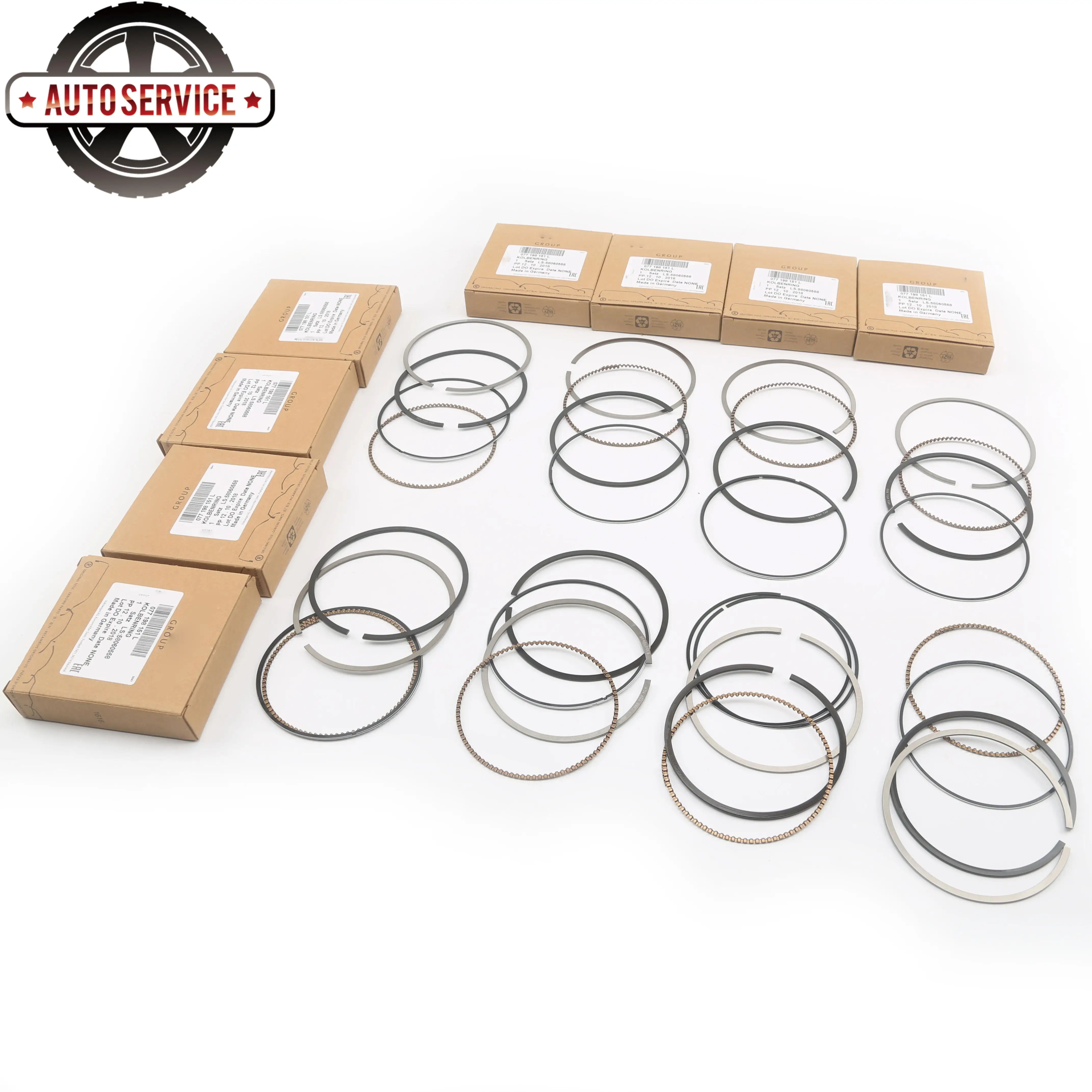 

Engine Parts Piston Rings Set 84.50mm 077 198 151 L For Audi S4 B6 B7 S5 A6 Quattor C6 A6 Allroad C6 A8 4H Q7 VW Touareg 7L 7P
