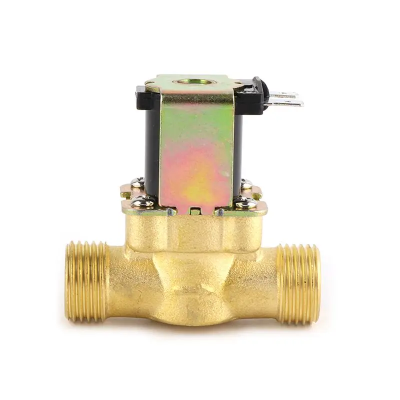 

Copper Hot Water Normally Closed Inlet Valve 4 Points DC12V Solar Water Heater Solenoid Coil Solenoid Valve