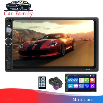 

Car Family Autoradio 2 din Car Radio Mirror Link General Models 7 inch HD Touch Screen Bluetooth Auto stereo Rear View Camera