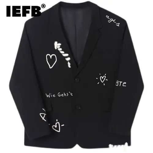 가을을 위한 다재다능한 스타일, IEFB 남성용 프린트 하이 스트리트 수트 추천