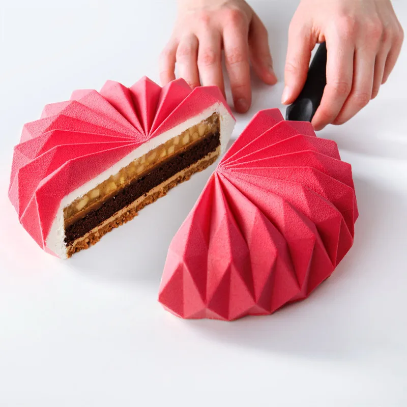 JO LIFE креативная Геометрическая силиконовая форма для помадки 3D сковорода круглые оригами украшения для тортов мусс инструменты форма для десертов